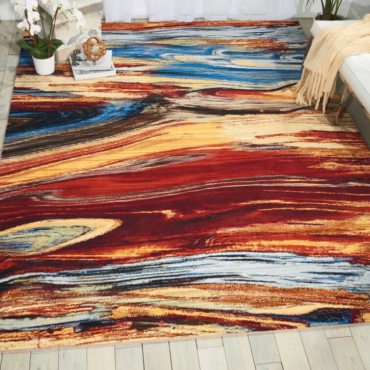 Latitude Run® Ostby Lava Flow Area Rug - Wayfair Canada